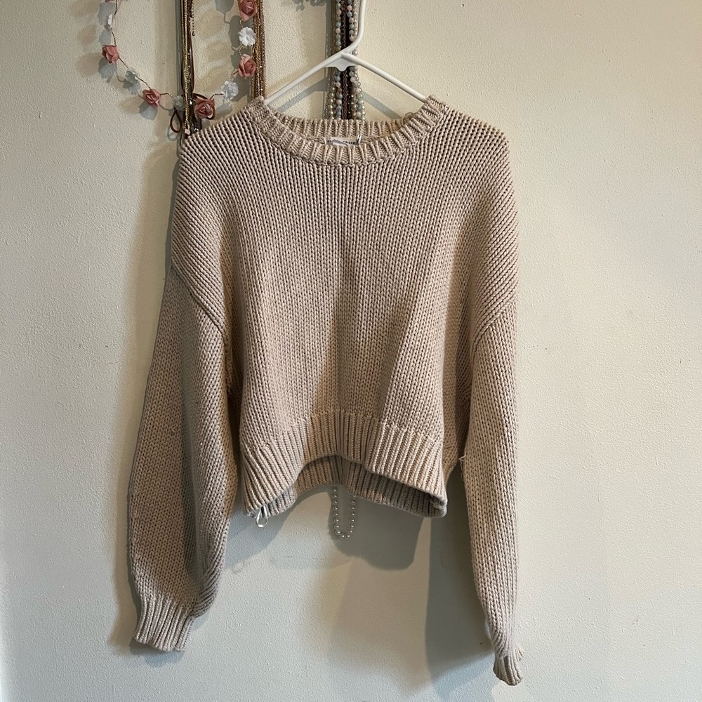 LAST CALL!! Good American Crop Knit Sweater
